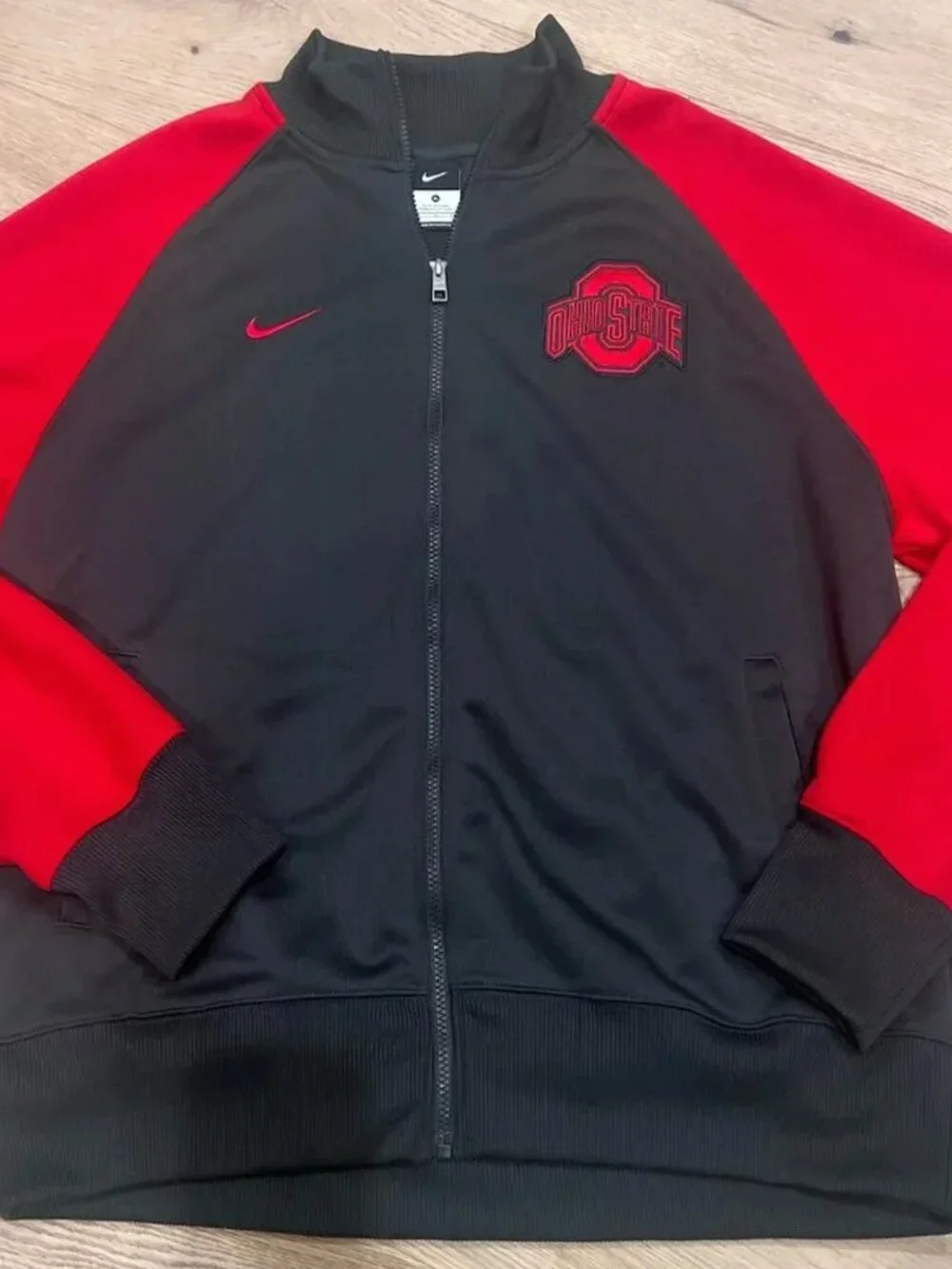 Nike Ohio State Buckeyes Zipper Jacket Men's XL Red & Black